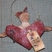 Primitive Valentine's Day E PATTERN Heart Ornie Folk Art OFG Team