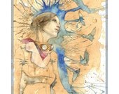 AirHeart - Steampunk Aviator Art Print 11x14" by Cody Vrosh