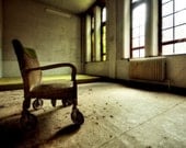 11x16 - Neglected Beauty, Fine Art Print, Abandoned Building, Belgium Architecture, color photography "The Waiting Room"