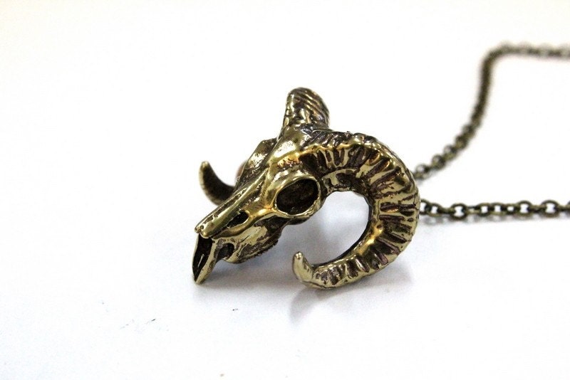 Ram Skull Necklace