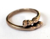 Horse Hoof Ring in Solid Bronze