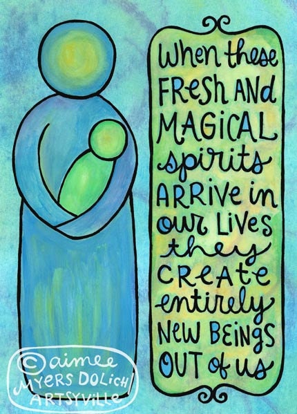 Fresh and Magical Spirits (5x7 doodle print)