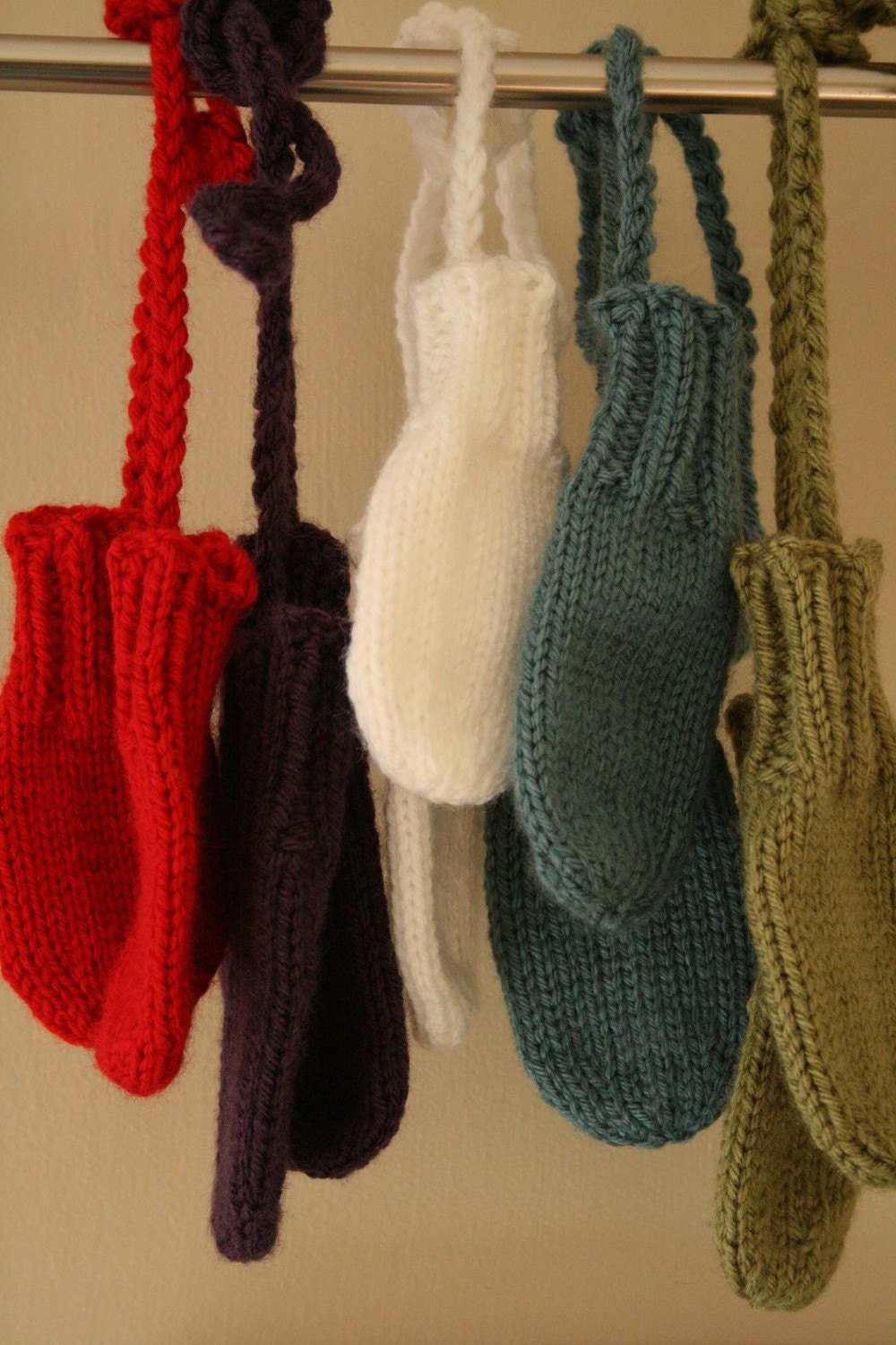The Original Thumbless Mitts - Custom knit mittens, newborn to 24 months, choose size and colours