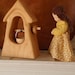 waldorf wooden well (The Village Well) / hand-carved wooden toy / (waldorf nature table / doll house miniature)