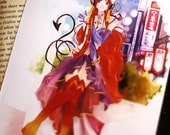 Anime fan. art print gaia kawaii lolita japan cosplay