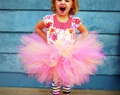 Custom Petite Pixie Tutu - SEWN and Super FULL - Pixie cut tulle in your choice of 34 colors. For parties, costume, weddings, flower girls