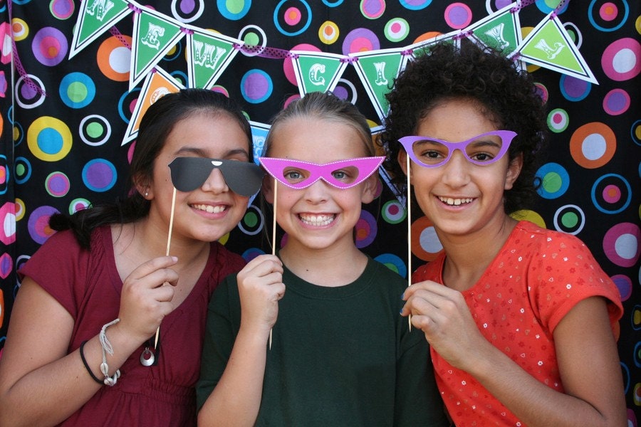 Carnival Printable PHOTOBOOTH PROPS - EDITABLE Text Instant Download Il_170x135