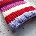 Knitted macbook or laptop sleeve Love is in the air - Red Lila Pink Purple White