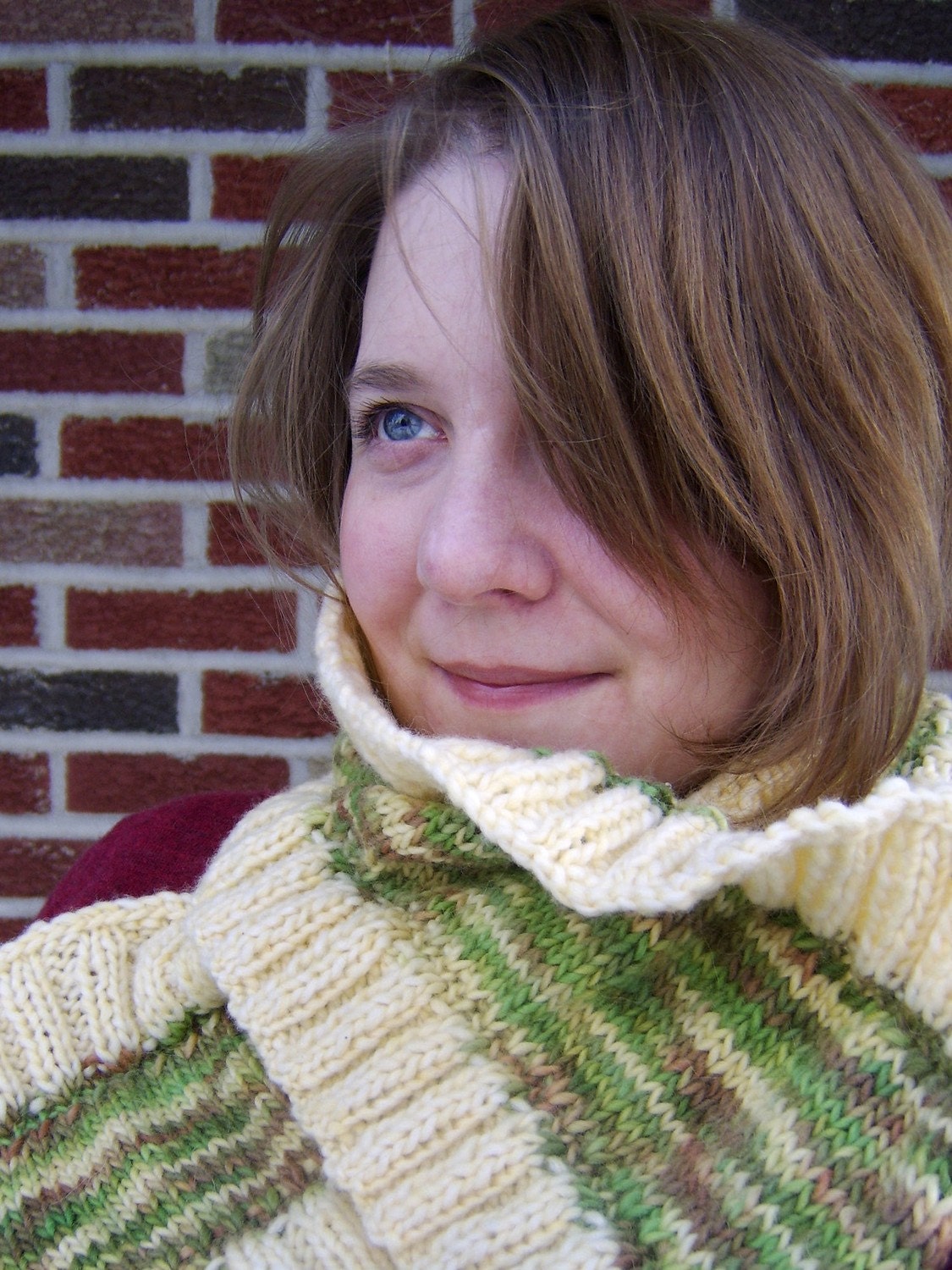 SALE - Little Sweet Aysen - Handknit Alpaca Silk Merino Wool Scarf Neck Warmer