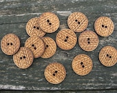 Four 3/4" Bamboo Knitting Buttons