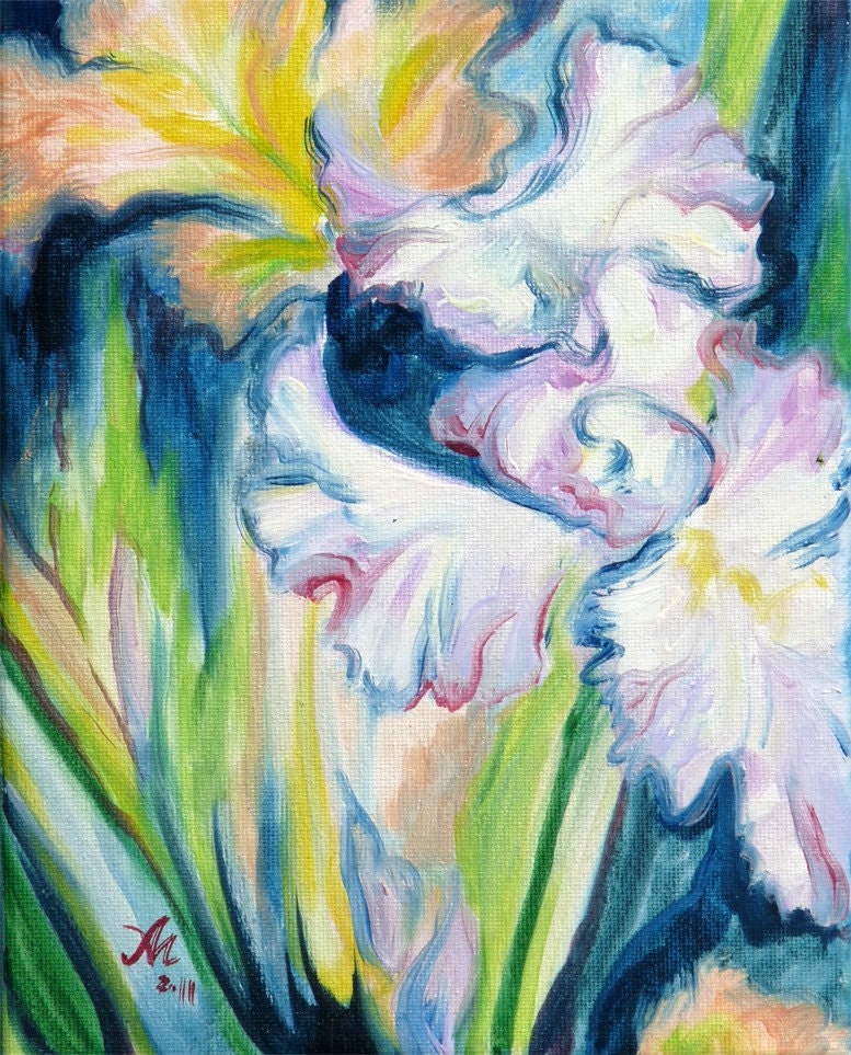 Fantasy About Iris II. Original Oil on Canvas SALE