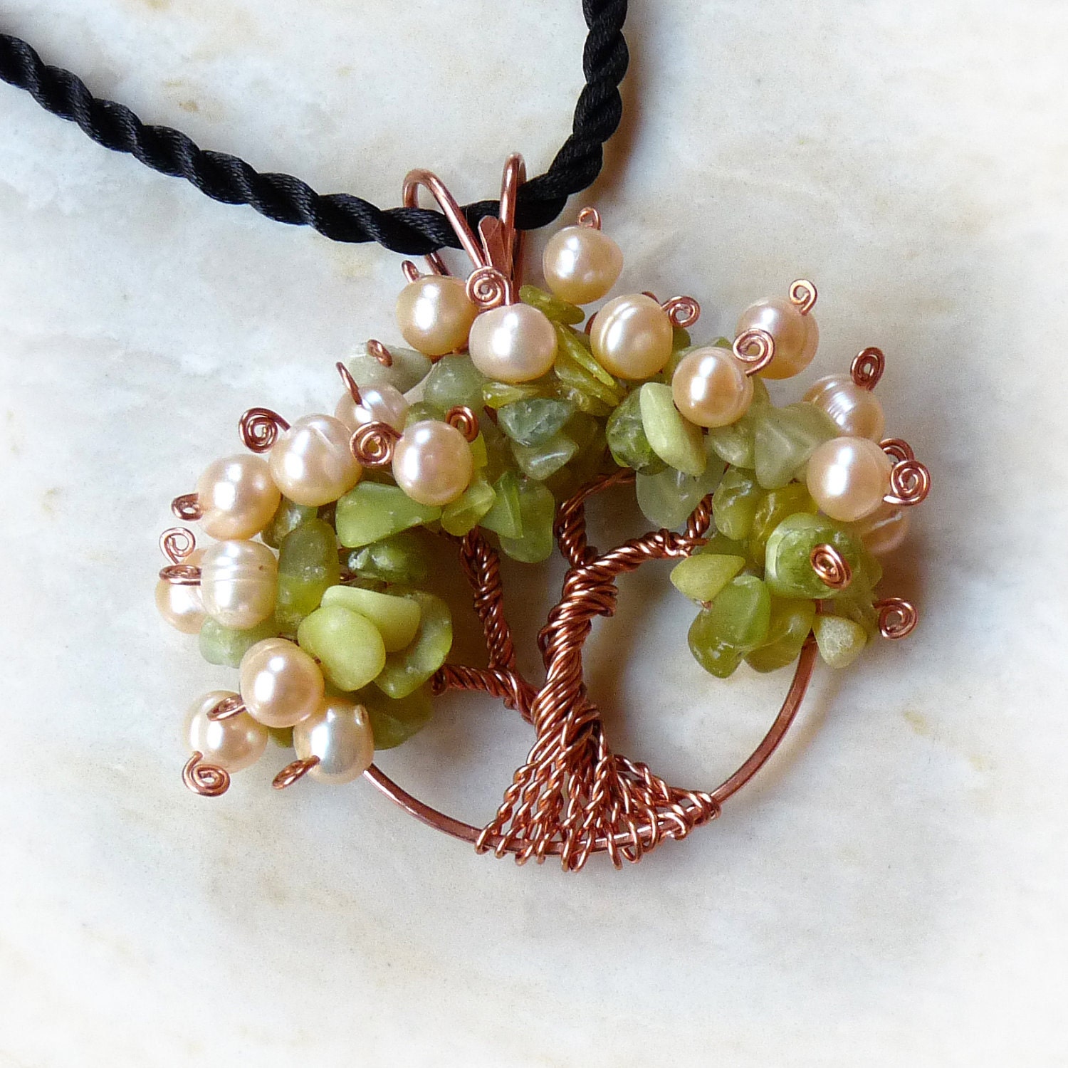 Georgia Peaches Pearl Pendant