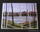 Art Quilt Card - Through the Trees