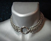 Classic Chainmail choker stainless steel 6-1 Bondage Choker  punk rock chainmaille
