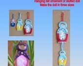 Doll Sewing Pattern - Russian / Matryoshka Doll - PDF Formatl