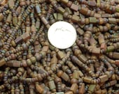 Matte Autumn In Arizona Picasso Multi Mix Czech Glass Seed and Pillow Beads 12 Strand Hank (A73)