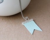 grayed jade pastel mint southwest chevron flag necklace bohemian boho fashion under 20 letterhappy etsy mothers day gift tribal spring