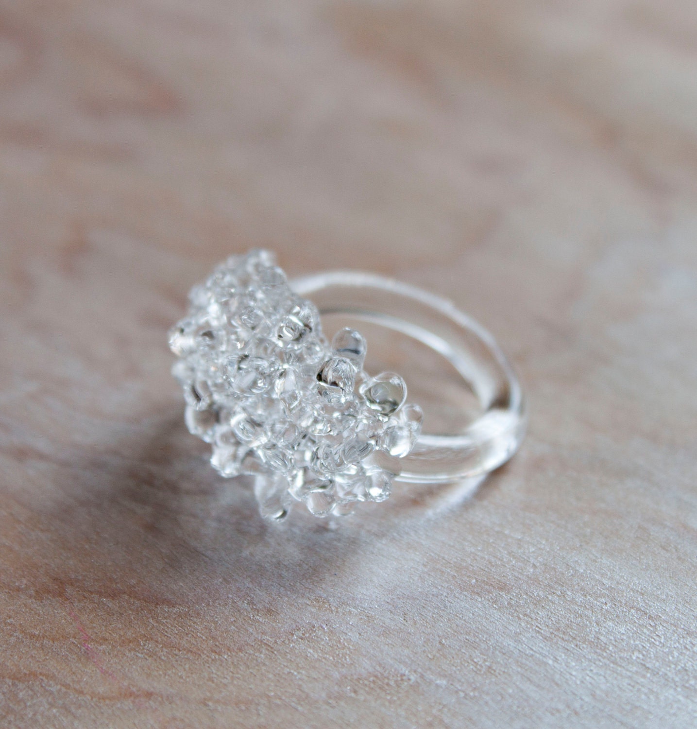 Glass Cluster Ring