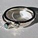 2 Birthstone Stacking Rings with 3 mm czs Sizes 4 thru 8