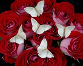5 Wedding Bouquet Decorations Silk Origami Butterfly Wedding Bouquet Decorations Artificial Butterflies SMALL SIZE