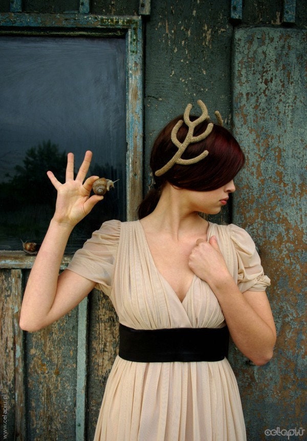 Golden Antlers Headpiece