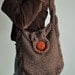 Soul of a Vagabond - cabled handknit designer shoulder bag tote crossbody messenger school bag with contrasting button CHOOSE YOUR COLOR