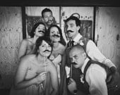 Photobooth Props - Photo Booth Props Piece Set - Party Photo Props- 8 Mustaches on a Stick