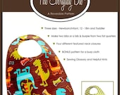 INSTANT Downlaod - The Everyday Bib - PDF Sewing Pattern with BONUS Pattern for a Burp Cloth
