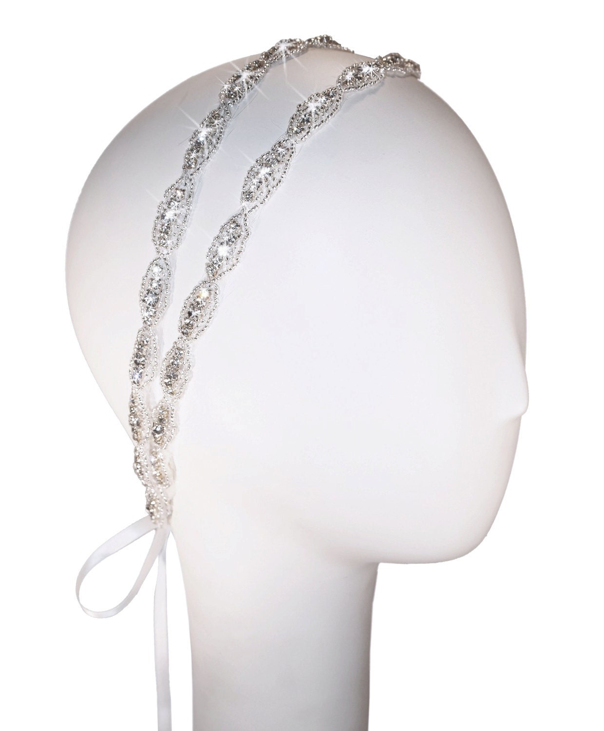 Hanne Double Band Crystal Headband