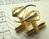 Men's Cufflinks Nautical Bat Ray Fish Ocean Sealife Stingray Vintage Inspired Brass Victorian Steampunk Style Cuff Links & Accessories