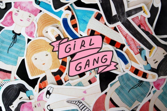 Girl Gang sticker set