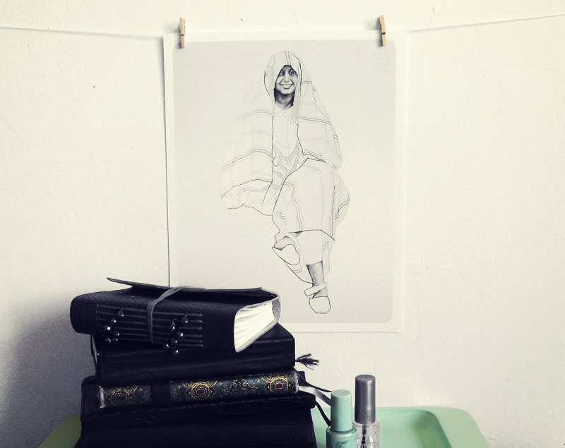 Fine Art Giclee Print - Wafa - 8 x 10