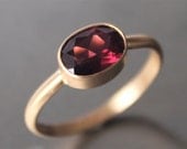 Rhodolite Garnet Ring in 14k Recycled Gold