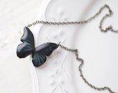 Black Butterfly necklace (N001)