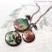Autumn leaf necklace - Autumn jewelry - Boho (BN008)