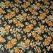 Lydia's Garden Vintage 70s Wallpaper Deadstock Orange Black Flowers Fall Colors