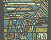 Sunny Day Real Estate screen printed gig poster