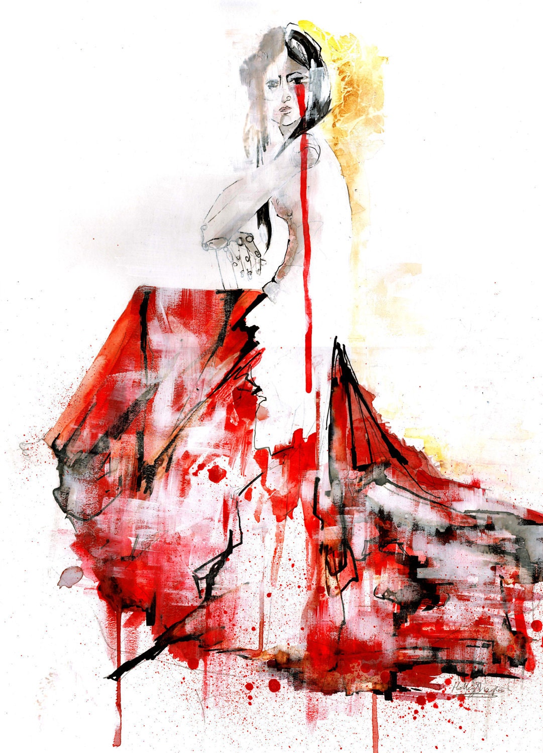 Envy // FASHION ILLUSTRATION / A3 Giclée print