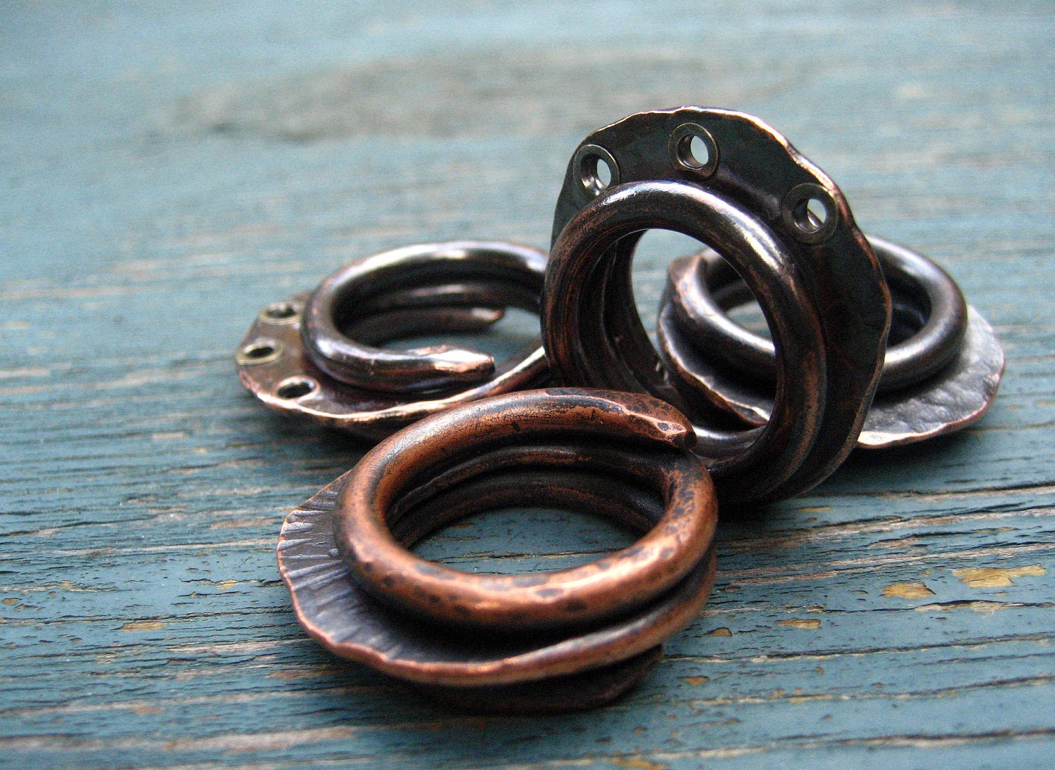 African Tribal Copper Ring... custom made for you, Urban, Ethnic, Rustic, Hip, Metalsmithed, Artisan Jewelry
