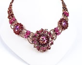 Swarovski Crystal - Handwoven, Bead-woven jewelry set - Bridesmaids jewelry - Special occasion - Anniversary gift - Gift for wife