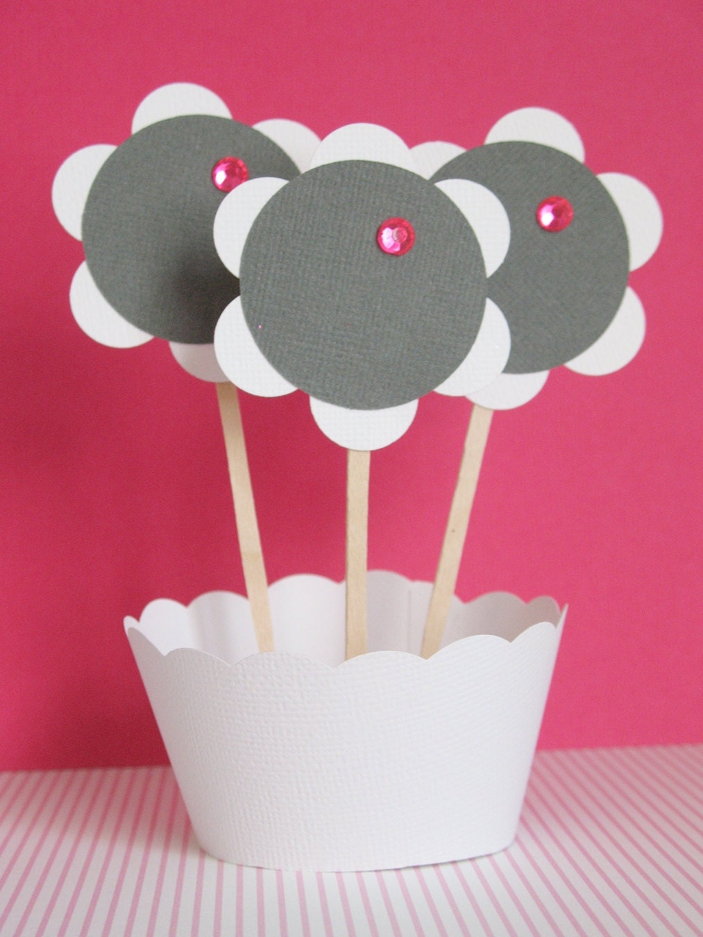 Cupcake Toppers 12 Big Flower Il_170x135