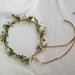 Bridal Hair Flower Crown Bohemian Rhapsody Daisy headband Hippie Floral Circlet Aqua Teal wedding headpiece silk flower hairwreath Coachella