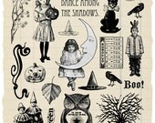 Trick or Treat Rubber Stamp Collection - Halloween