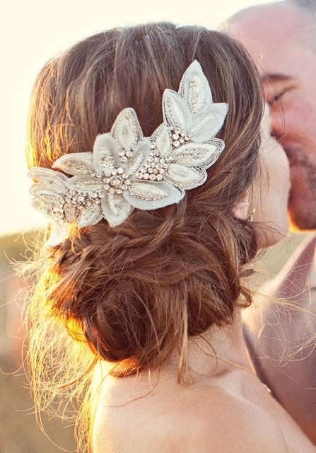 BIANCA -  bridal, comb, rhinestone, head piece