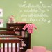 With a Butterfly Kiss and a Ladybug Hug Wall Decal with Personalized Baby Name - Girl Room Decor Quote Saying Poem 22hX36w INCHES BA0086