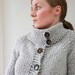 TWIGGY CARDIGAN // top down super bulky sweater knitting pattern PDF