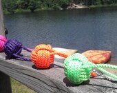 10 Nautical Wedding Keyring Favors - Green, Pink, Purple, Yellow and White