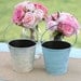 Custom Flower Girl Basket Distressed Tin Bucket (item P10417)