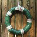 Hunter Green Cantastic Wreath - Recycled Metal Wreath - Eco Wreath