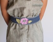 Romper Girls SIZE 5 Retro Romper with Belt or Headband